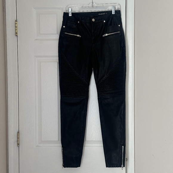 Blank NYC Pants - BlankNYC Black Vegan Faux Leather Moto Pants Women's Size 28 Excellent Condition